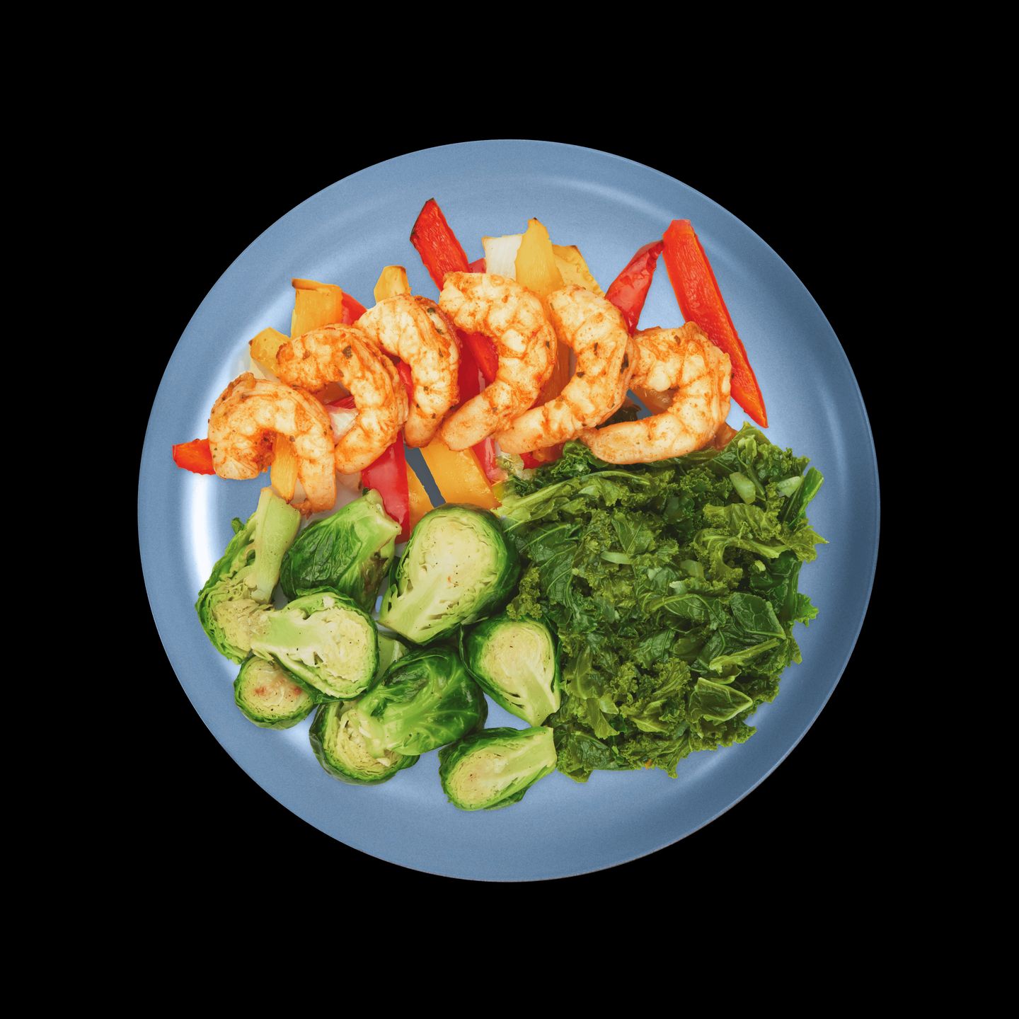 Diabetic-friendly meals delivered to your home. Fresh, ready-to-eat shrimp and vegetable dish tailored for diabetes meal plans