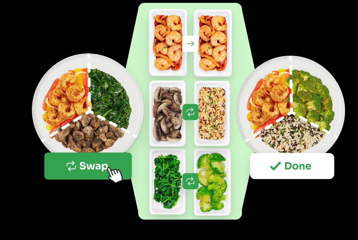 How to create your perfect diabetes meal with proteins, vegetables, and carbs from over 70+ options. Swap components to meet your dietary needs and enjoy healthy, balanced meals